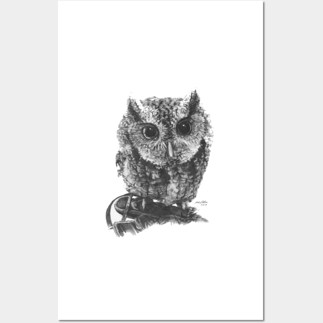 Eastern Screech Owl Wall Art by allthumbs